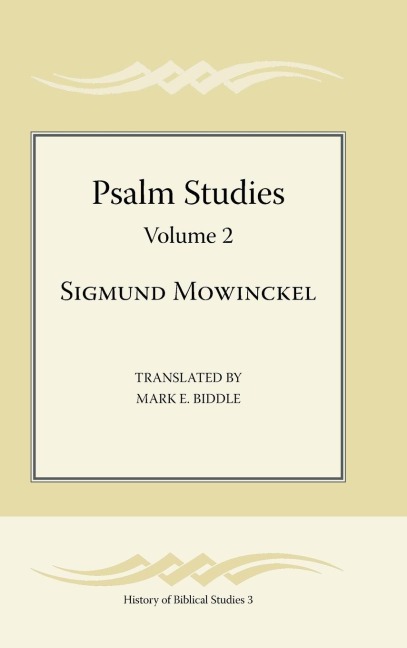 Psalm Studies, Volume 2