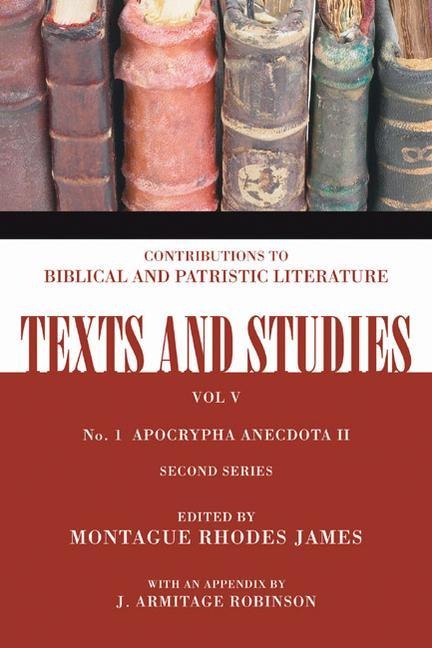 Apocrypha Anecdota: Second Series
