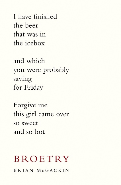 Broetry: Poetry for Dudes