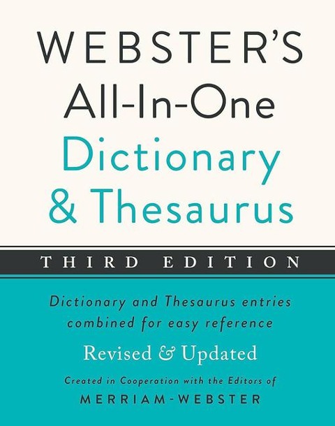 Websters All-In-One Dictionary and Thesaurus, Third Edition