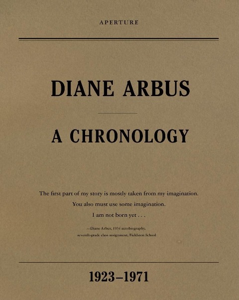Diane Arbus: A Chronology, 1923-1971