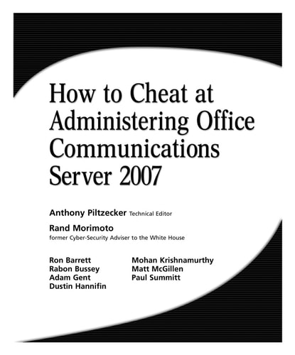 How to Cheat at Administering Office Communications Server 2007