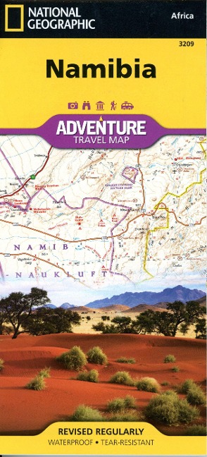 Touristische Karte Namibia 1:1 200 000: waterproof, tear-resistant Travel Map