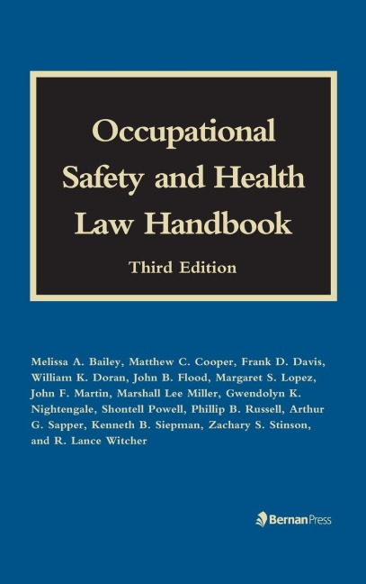 Occupational Safety and Health Law Handbook