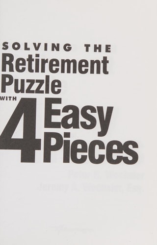 Solving the Retirement Puzzle with 4 Easy Pieces