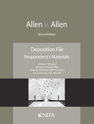 Allen v. Allen Deposition File, Respondent's Materials