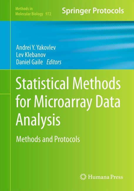 Statistical Methods for Microarray Data Analysis: Methods and Protocols