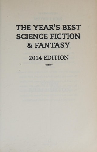 The Year's Best Science Fiction & Fantasy, 2014 Edition