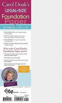 Carol Doaks Legal-Size Foundation Paper