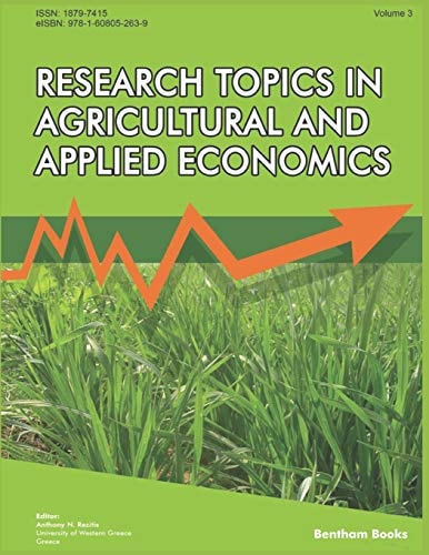 Research Topics in Agricultural and Applied Economics Volume 3