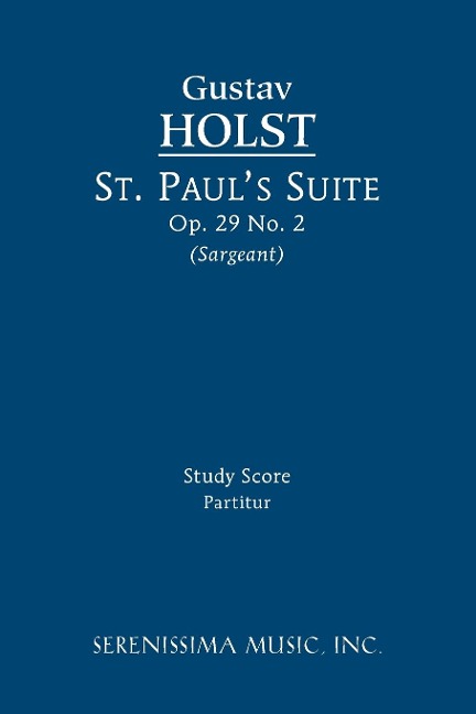 St. Pauls Suite, Op.29 No.2: Study score