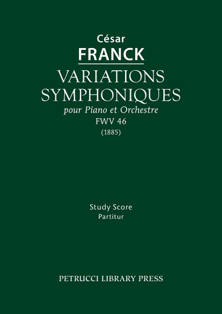Variations symphoniques, FWV 46: Study score