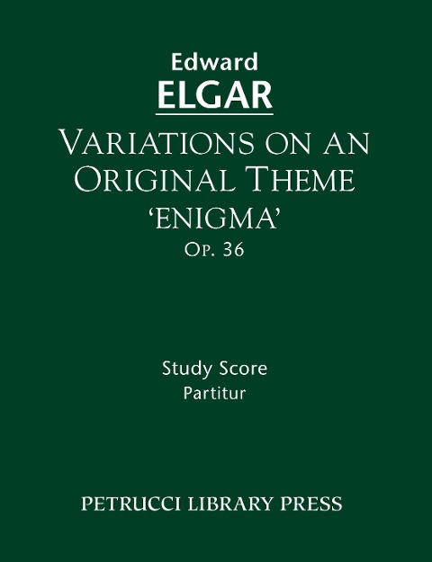 Variations on an Original Theme Enigma, Op.36: Study score
