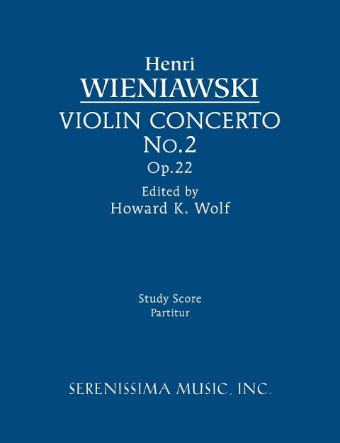 Violin Concerto No.2, Op.22: Study score