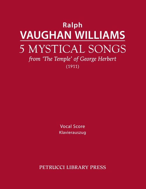 5 Mystical Songs: Vocal score