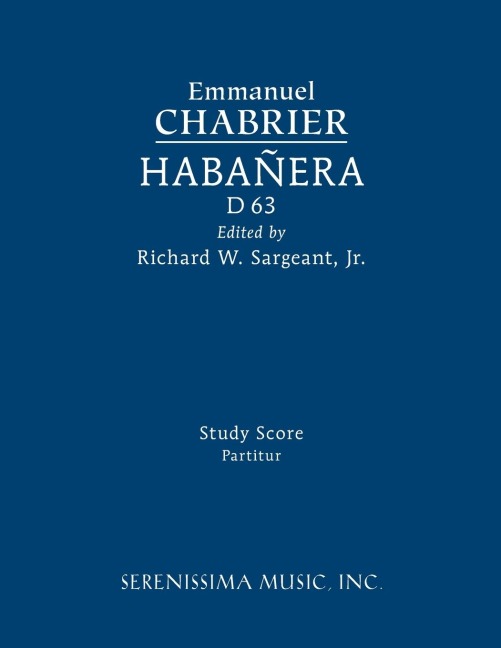 Habanera, D 63: Study score