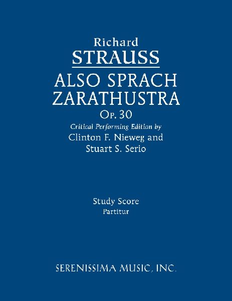 Also sprach Zarathustra, Op.30: Study score