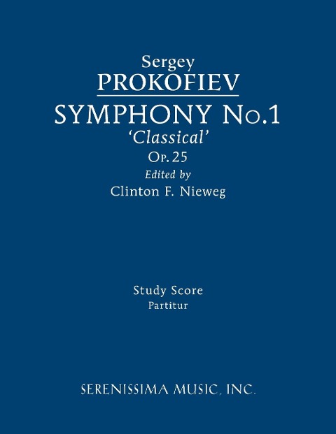 Symphony No.1, Op.25 Classical: Study score