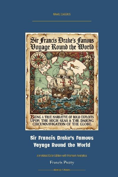 Sir Francis Drakes Famous Voyage Round the World: Annotated Color Edition with Premium Analytics