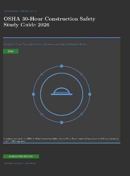 OSHA 30-Hour Construction Safety Study Guide 2026: Complete Exam Prep with Practice Questions and Safety Standards Review