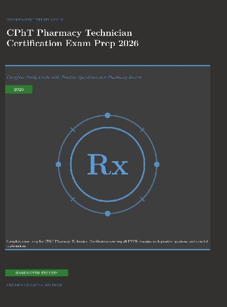 CPhT Pharmacy Technician Certification Exam Prep 2026: Complete Study Guide with Practice Questions and Pharmacy Review