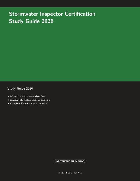 Stormwater Inspector Certification Study Guide 2026