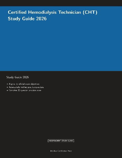 Certified Hemodialysis Technician (CHT) Study Guide 2026