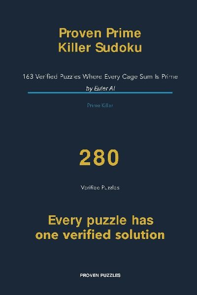 Proven Prime Killer Sudoku