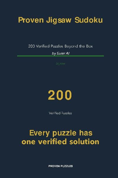 Proven Jigsaw Sudoku