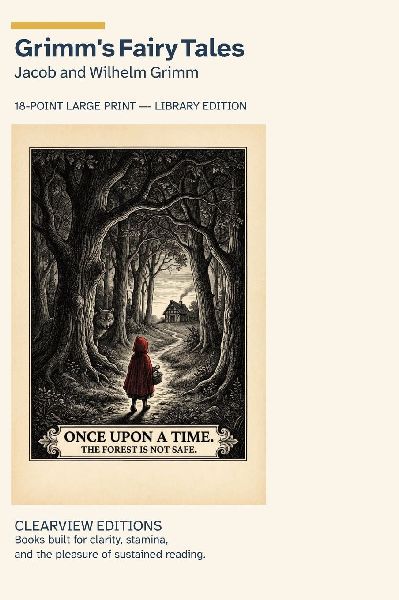 Grimms Fairy Tales: A Clearview Large Print Edition