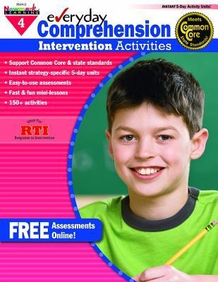 Everyday Comprehension Intervention Activities Grade 4 Book Teacher Resource