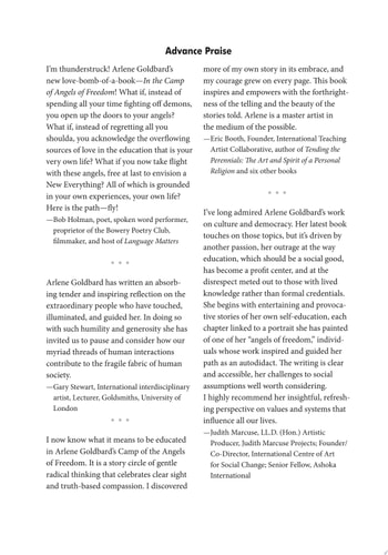 In the Camp of Angels of Freedom What Does It Mean to Be Educated?