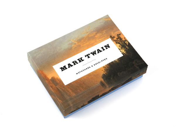 Mark Twain Notecards: 12 Literary Notecards with Envelopes (Wit and Wisdom from Mark Twain, Boxed Card Set with Themed Envelopes, Gift for American Literature Lovers, Readers, Dads, Sons)