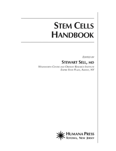 Stem Cells Handbook