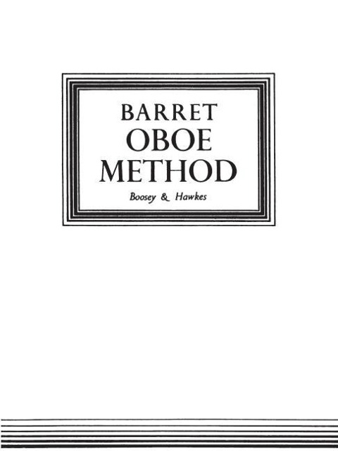Oboe Method: Original Edition