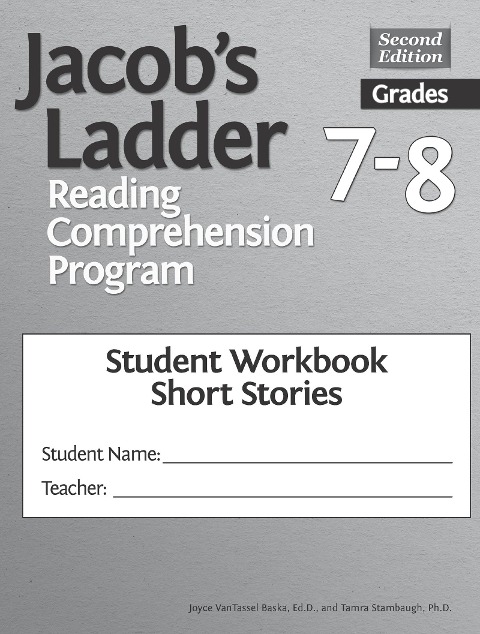 Jacobs Ladder Reading Comprehension Program: Grades 7-8, Student Workbooks, Short Stories (Set of 5)