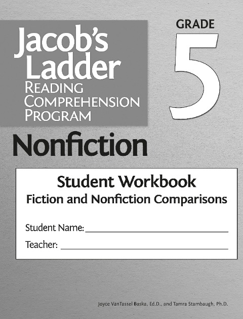 Jacobs Ladder Reading Comprehension Program: Nonfiction Student Workbooks, Grade 5, Fiction and Nonfiction Comparisons (Set of 5)