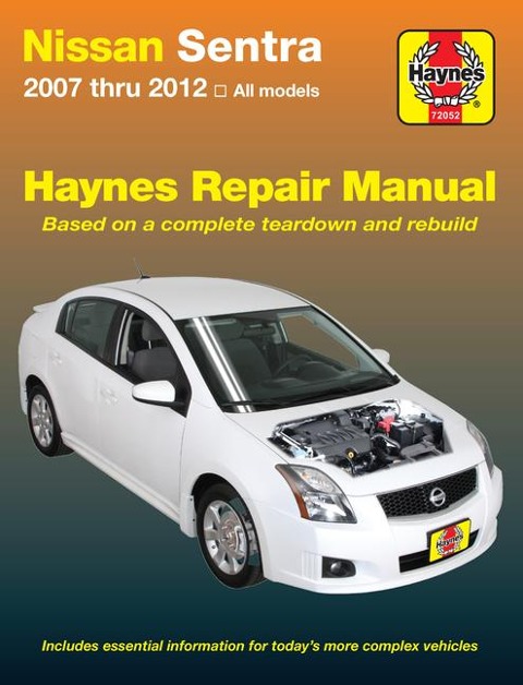 Nissan Sentra 2007 Thru 2012 Haynes Repair Manual