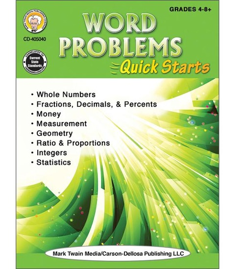 Word Problems Quick Starts
