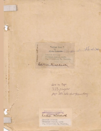 Sailor Eyes (The Lost Manuscript of Alexander Hackett)
