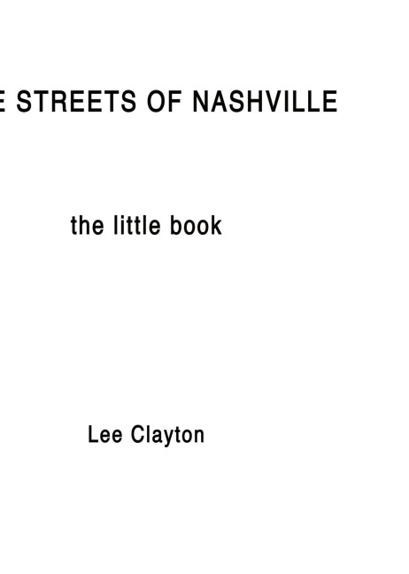 The Streets of Nashville: The Little Book