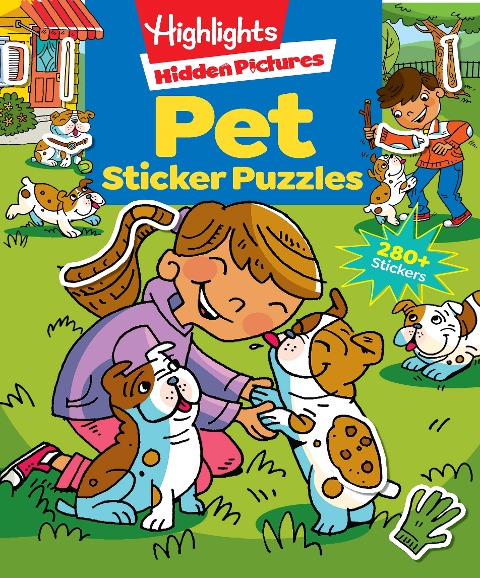 Pet Sticker Puzzles: Over 280 Stickers to Find Hidden Objects Within Cute Dogs, Cats and Other Pets, Animal Lover Sticker Activity Book for Kids 3 and Older