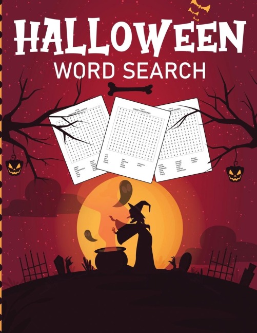 Halloween Word Search: Puzzle Activity Book For Kids and Adults | Halloween Gifts