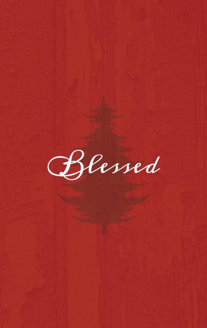 Blessed: A Red Hardcover Decorative Book for Decoration with Spine Text to Stack on Bookshelves, Decorate Coffee Tables, Christmas Decor, Holiday Decorations, Housewarming Gifts