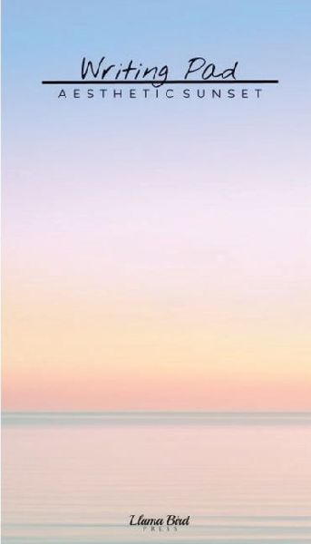 Aesthetic Sunset Writing Pad: Cute Stationery Notes Memo Book for Home Office School Desk