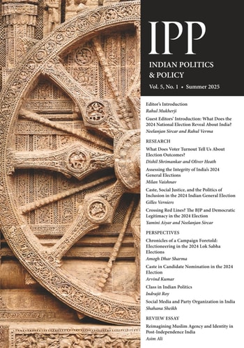 Indian Politics & Policy Vol. 5, No. 1, Summer 2025