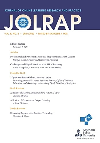 Journal of Online Learning Research and Practice: Volume 8, Number 2, 2021/2022