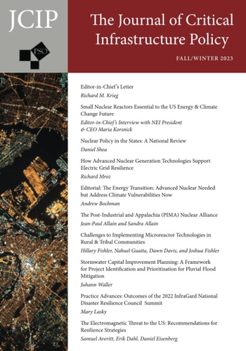 Journal of Critical Infrastructure Policy: Volume 3, Number 2, Fall / Winter 2023