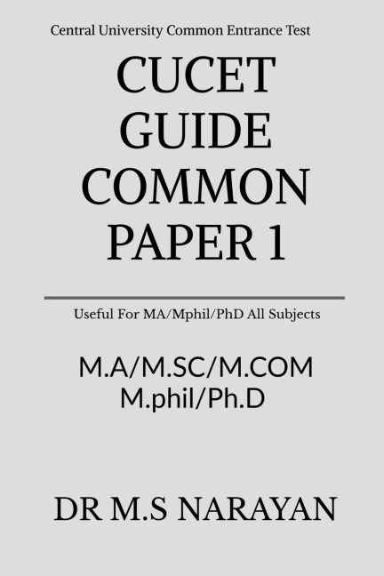 CUCET GUIDE COMMON PAPER 1