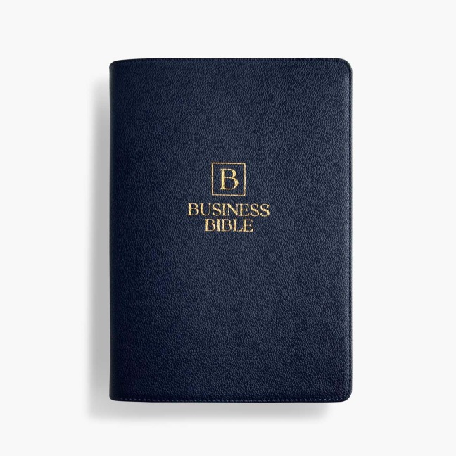 Business Bible: Gold Letter Edition: The Bible from a Business Perspective Over 100 Articles, Briefs, & Case Studies All the Bible's Business Principles Highlighted in Gold Letters NASB Translation